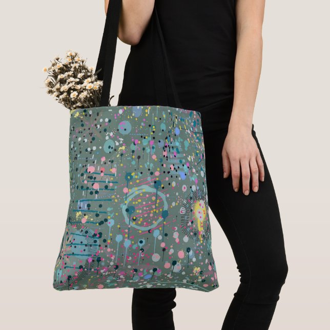 Abstrakte Kunst: Durch die Wiese  Tasche (Von Nahem)