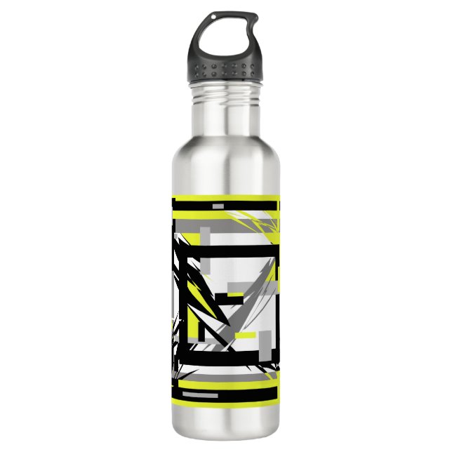 Abstrakte Kunst Edelstahlflasche (Vorderseite)