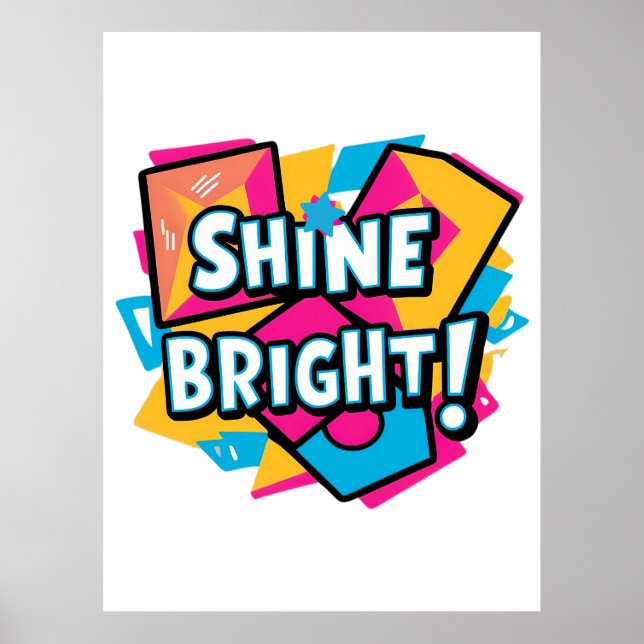 Abstrakte Kunst: Ein farbenfrohes und inspirierend Poster (Vorne)