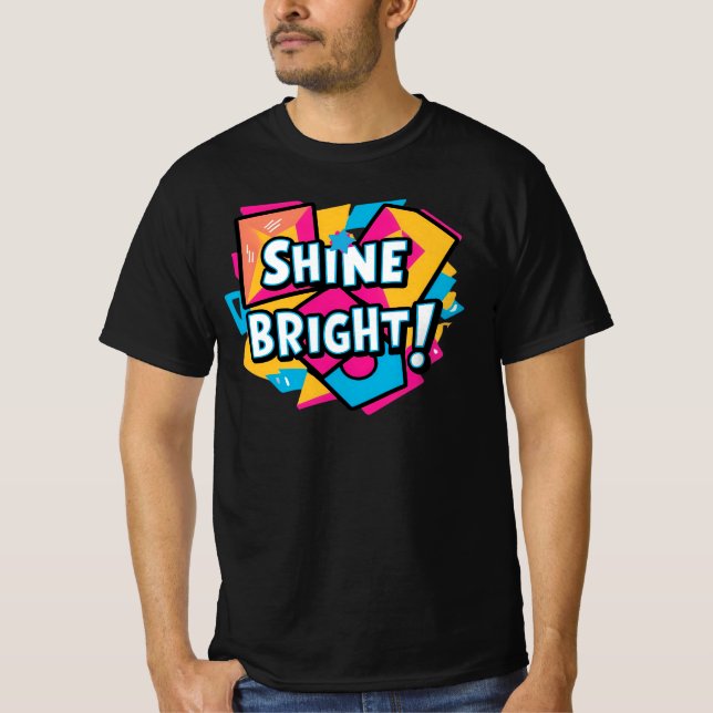 Abstrakte Kunst: Ein farbenfrohes und inspirierend T-Shirt (Vorderseite)