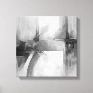 Abstrakte Kunst-elegante schwarze u. weiße modern Leinwanddruck