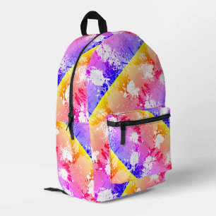 Abstrakte Kunst - farbenfroher Rucksack