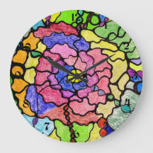 Abstrakte Kunst Farbige Wunderbare Blumenmalerei