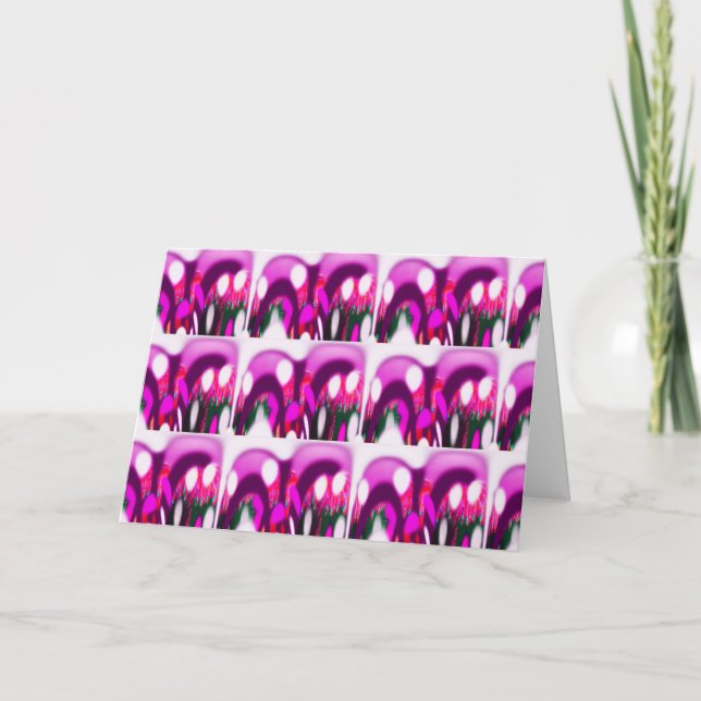 Abstrakte Kunst Feiertagskarte (Vorderseite)