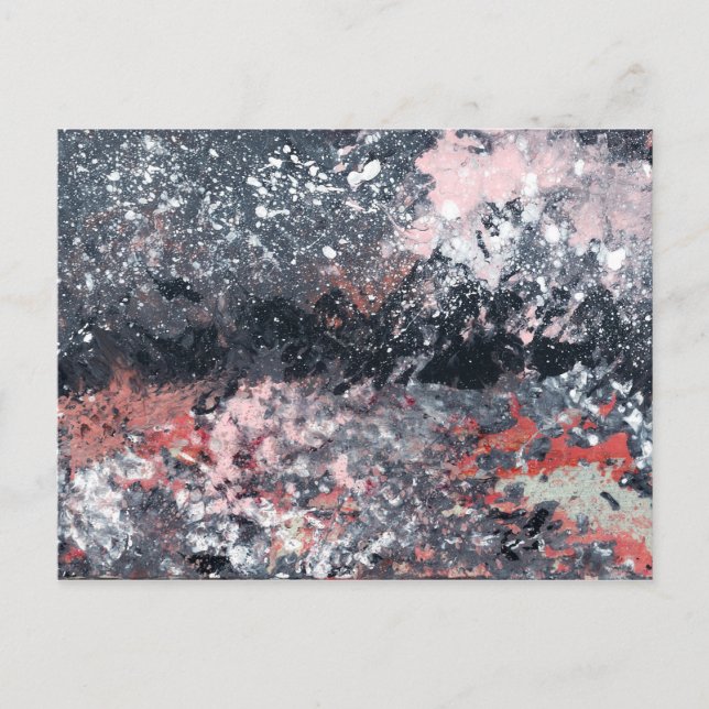 Abstrakte Kunst - festlicher Tanz Postkarte (Vorderseite)
