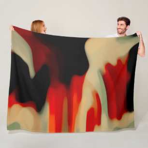 Abstrakte Kunst Fleecedecke