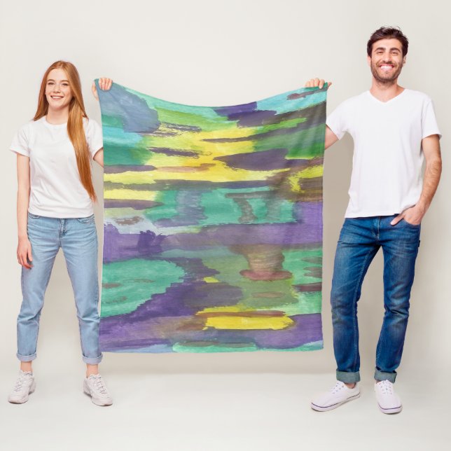 Abstrakte Kunst Fleecedecke (Beispiel)