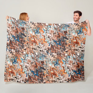 Abstrakte Kunst Fleecedecke