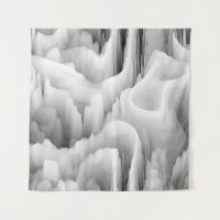 abstrakte Kunst-Fraktal-Welle verschwommener monoc