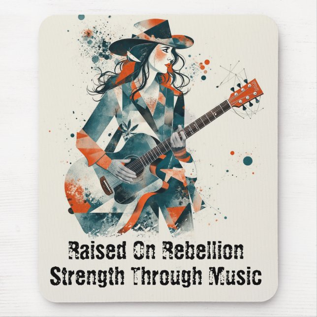 Abstrakte Kunst  Frauen Mousepad (Vorne)