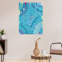 Abstrakte Kunst: Funken am Himmel
