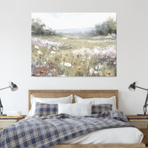 Abstrakte Kunst für modernes Farmhaus Leinwanddruck