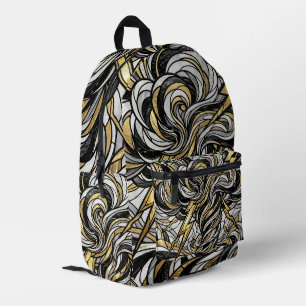 Abstrakte Kunst Gewitterwolkenbruch-Rucksack Bedruckter Rucksack