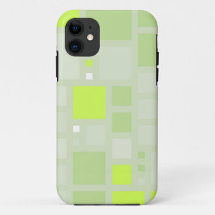 Abstrakte Kunst Grüne graue Quadrate 2 Case-Mate iPhone Hülle