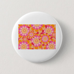 Abstrakte Kunst Hintergrund farbenfrohe florale Bl Button