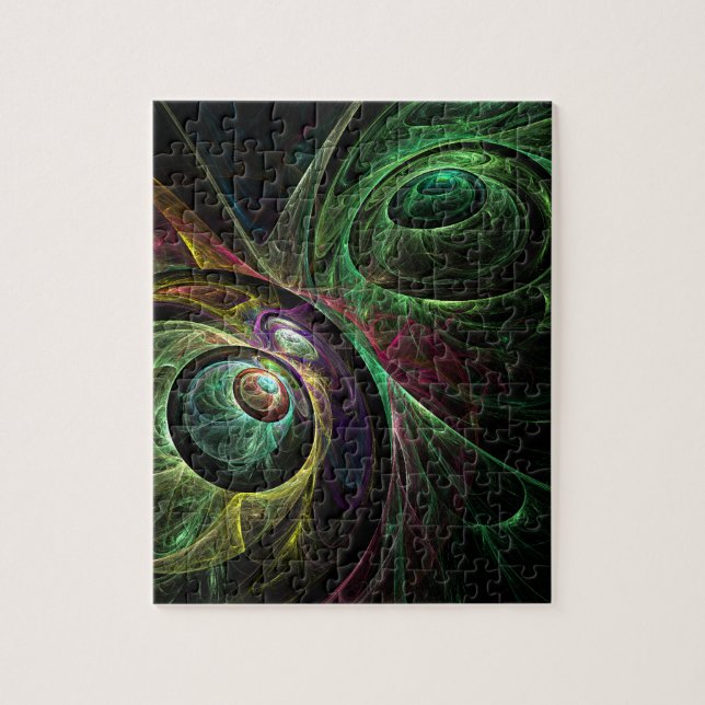 Abstrakte Kunst im Auge (Vertikal)