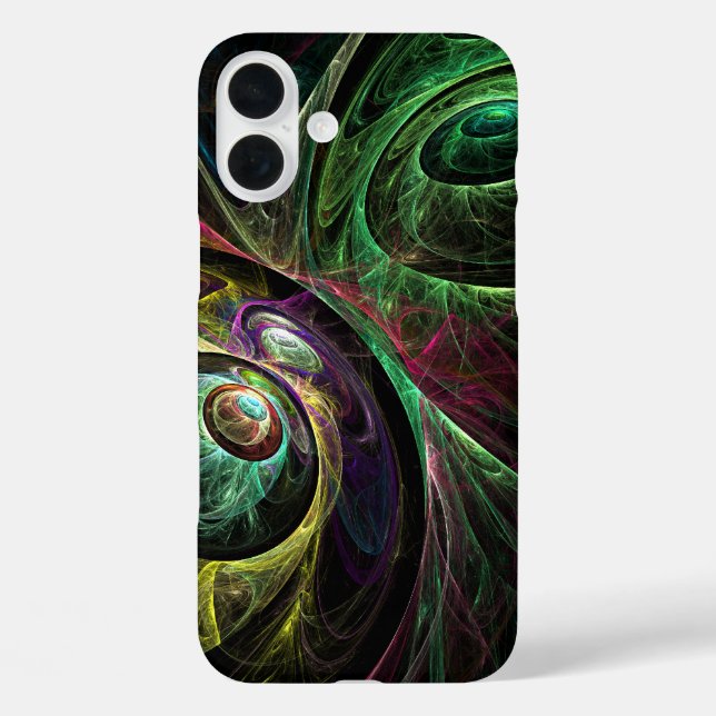 Abstrakte Kunst im Auge iPhone 16 Plus Hülle (Rückseite)