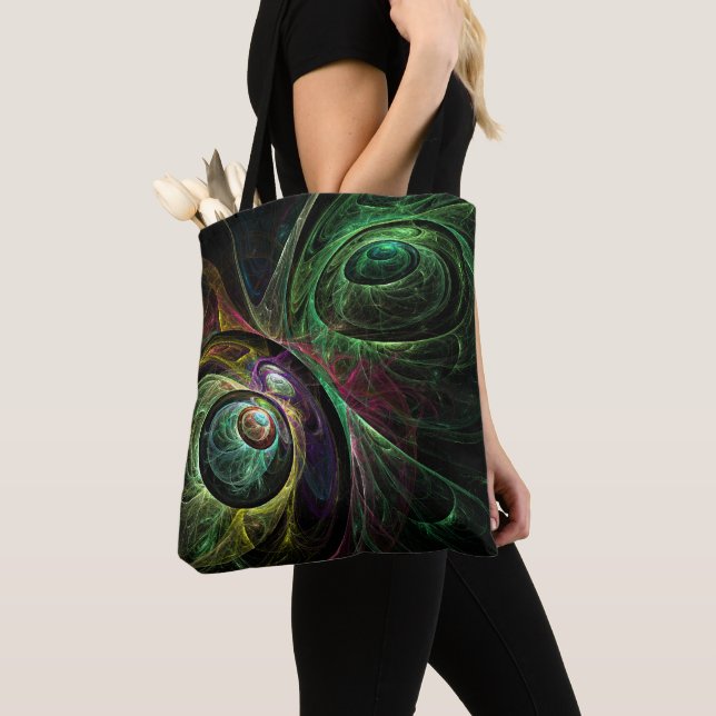 Abstrakte Kunst im Auge Tasche (Von Nahem)