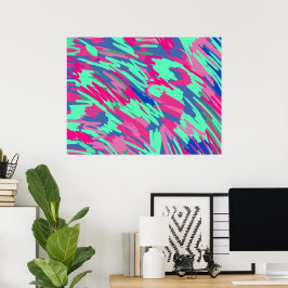 Abstrakte Kunst im Frühjahr gewartet Poster