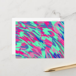 Abstrakte Kunst im Frühjahr gewartet Postkarte