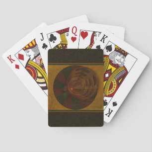 Abstrakte Kunst im Herbst Spielkarten