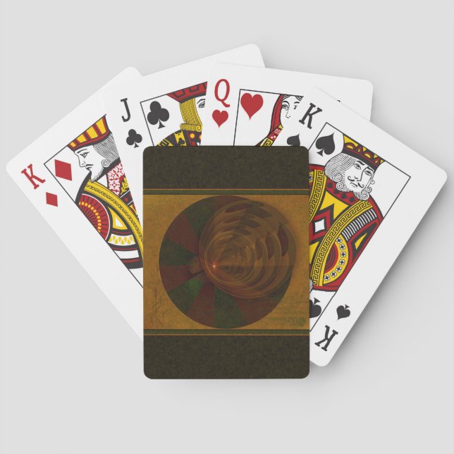 Abstrakte Kunst im Herbst Spielkarten (Rückseite)