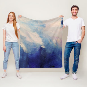Abstrakte Kunst im Ozean Fleecedecke