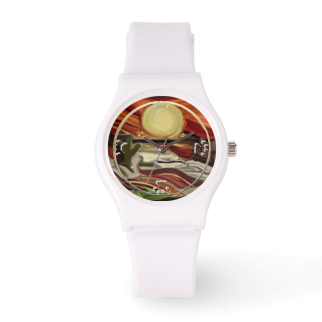 Abstrakte Kunst im Südwesten Armbanduhr (Vorderseite)