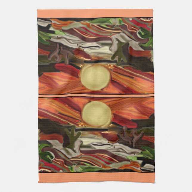 Abstrakte Kunst im Südwesten Küchentuch (Vertikal)