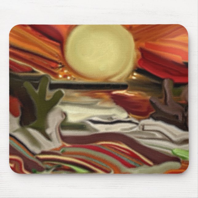 Abstrakte Kunst im Südwesten Mousepad (Vorne)