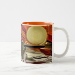 Abstrakte Kunst im Südwesten Zweifarbige Tasse