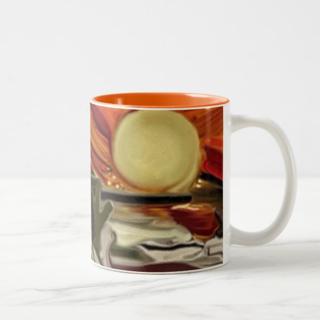 Abstrakte Kunst im Südwesten Zweifarbige Tasse (Rechts)