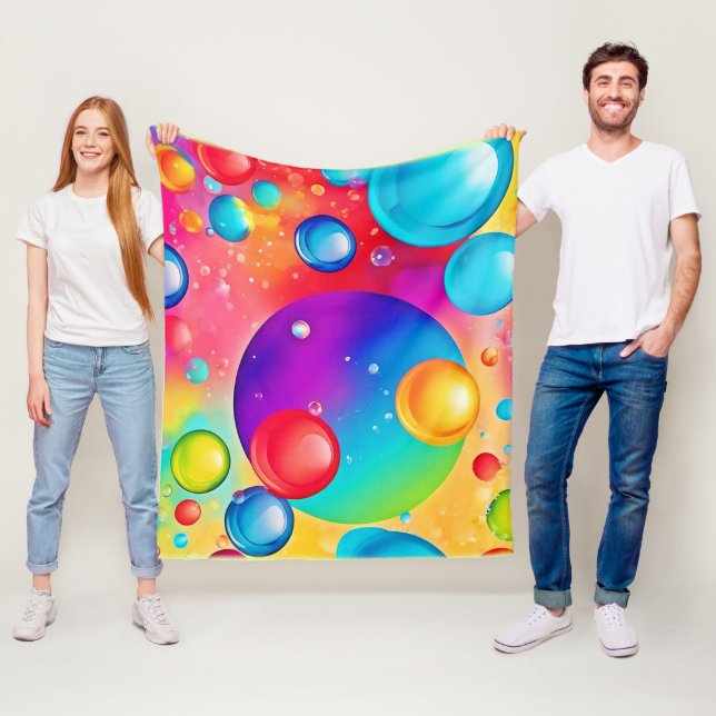 Abstrakte Kunst in den Farben Fleecedecke (Beispiel)