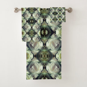 Abstrakte Kunst in der Rose Badhandtuch Set
