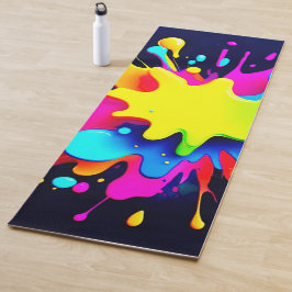 Abstrakte Kunst in Paint Splash Yogamatte