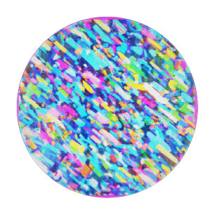 Abstrakte Kunst in Regenbogenform Schneidebrett