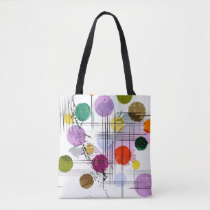 Abstrakte Kunst Inspiriert Nahtloser Hintergrund Tasche