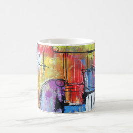 Abstrakte Kunst Kaffeetasse