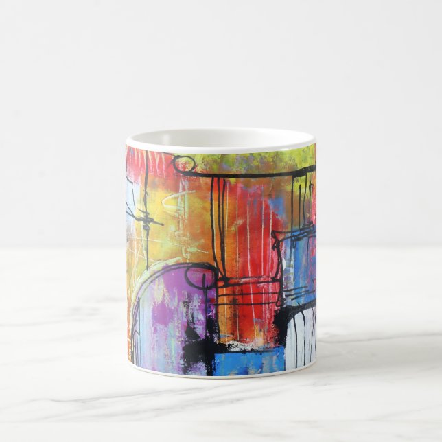 Abstrakte Kunst Kaffeetasse (Mittel)