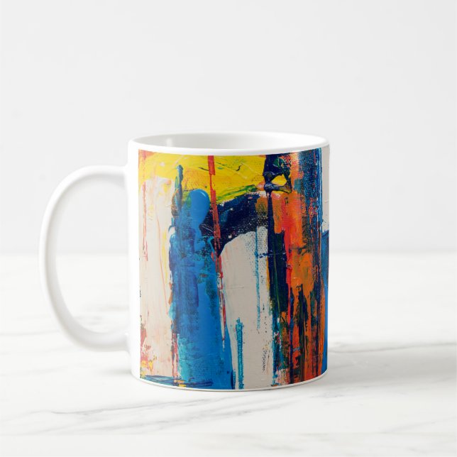 Abstrakte Kunst Kaffeetasse (Links)
