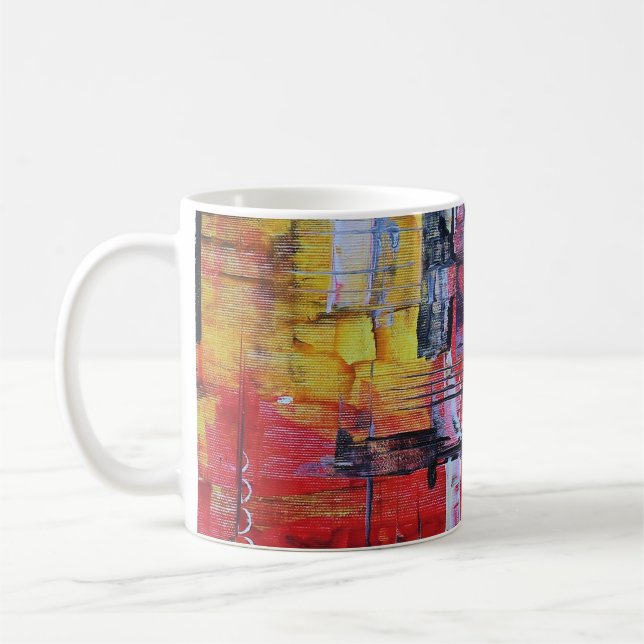 Abstrakte Kunst Kaffeetasse (Links)