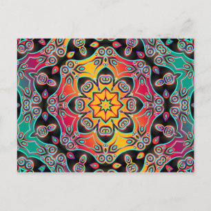 Abstrakte KUNST - Kaleidoskop 16 Postkarte