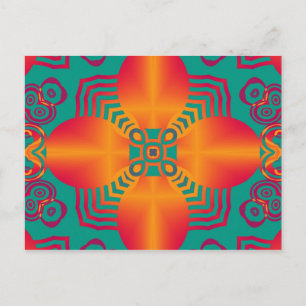 Abstrakte KUNST - Kaleidoskop 1 Postkarte