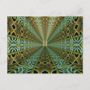 Abstrakte KUNST - Kaleidoskop-Muster 05 Postkarte