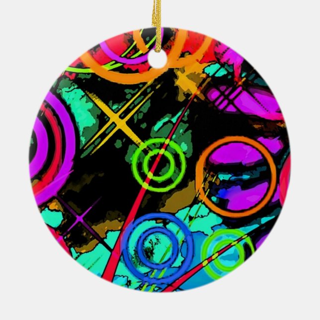 Abstrakte Kunst Keramikornament (Hinten)