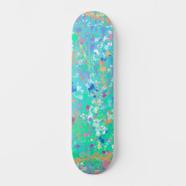 Abstrakte Kunst: Kleine Meerestiere Skateboard