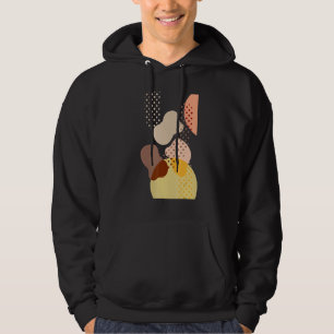 Abstrakte Kunst Kunst Minimalistisch Moderne Forme Hoodie