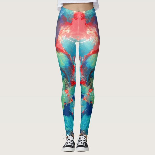 abstrakte Kunst Leggings (Vorderseite)