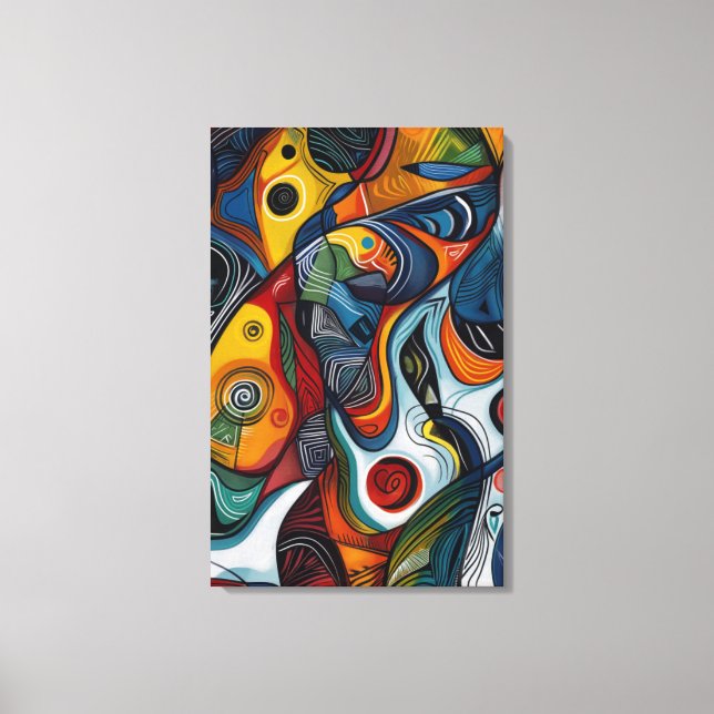 Abstrakte Kunst Leinwanddruck (Vorderseite)