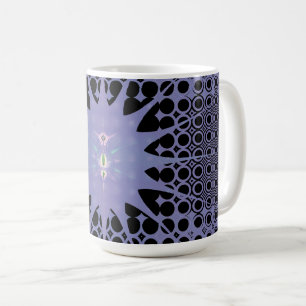 Abstrakte Kunst Lila Raum Fraktal Kaffeetasse